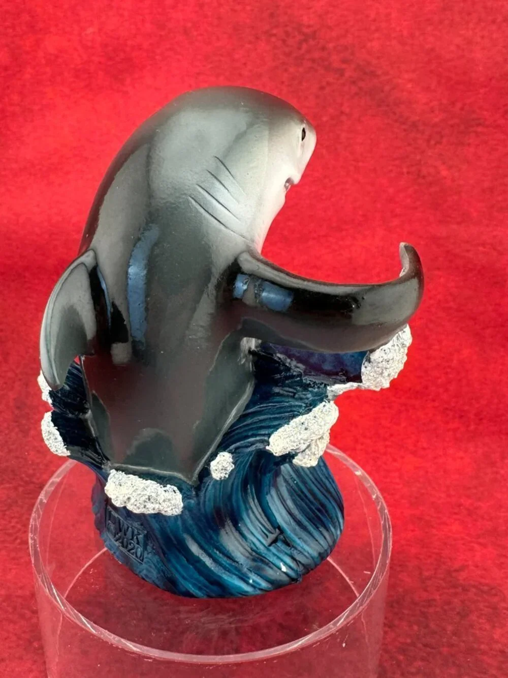 EBROS GIFT NAUTICAL OCEAN MARINE GREAT WHITE SHARK SALT & PEPPER SHAKERS HOLDER